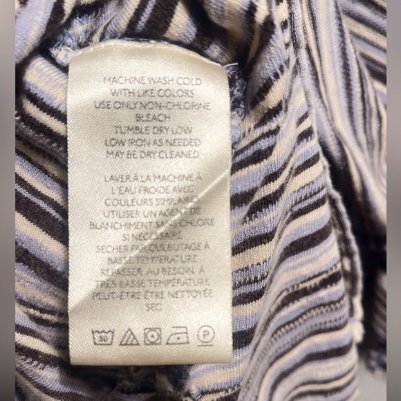 We The Free on fire blue stripe multi coloured hooded sleeveless crop top XS - Picture 5 of 7